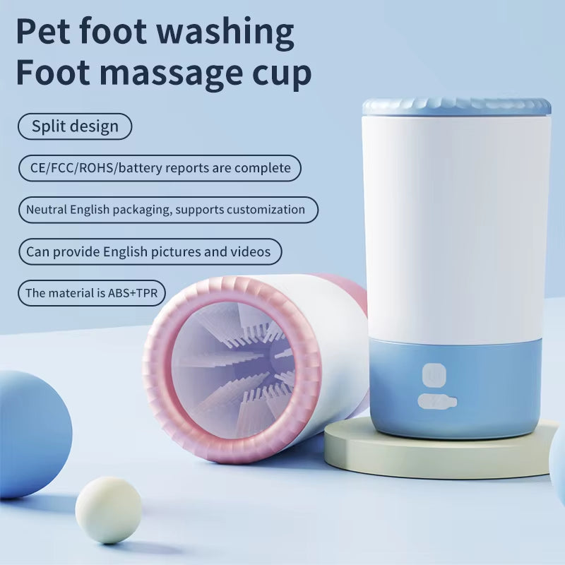 New Automatic Dog Paw Washer USB Rechargeable Pet Paw Cleaner Remove Dust Dirt Hair Comfortable Dog Paw Cleaner